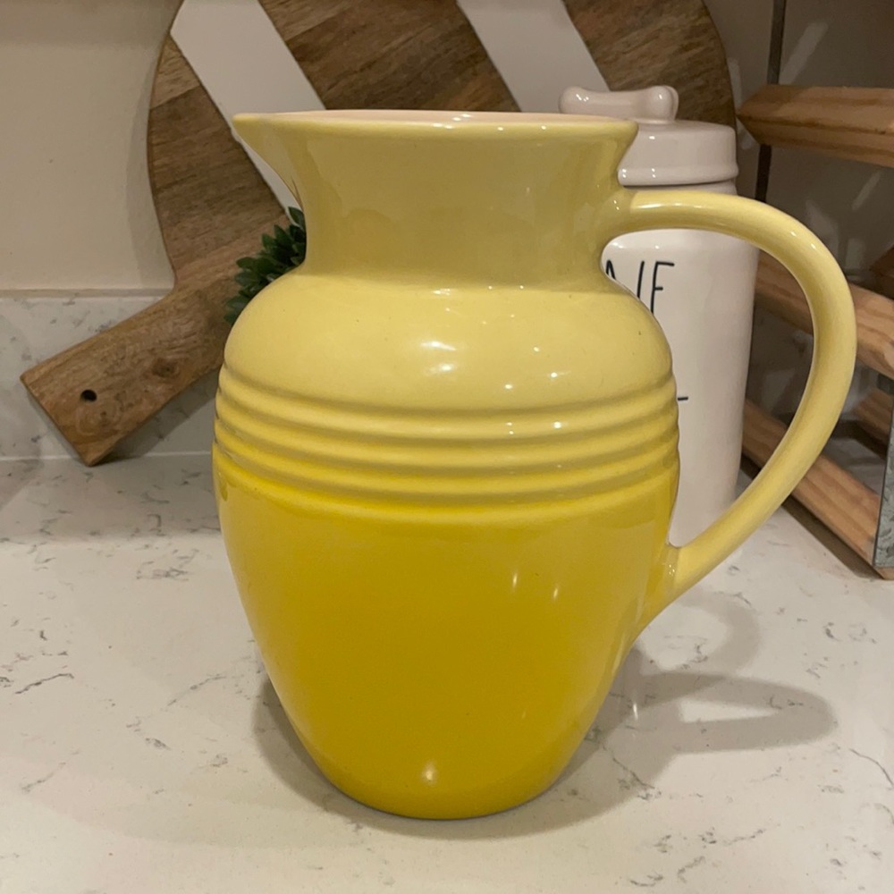 Ombré yellow le Creuset pitcher